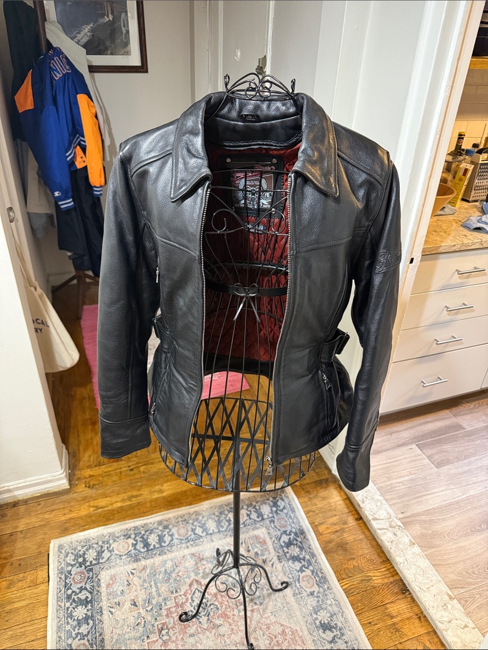 FLYING BIKES Women's Black Leather Jacket size M